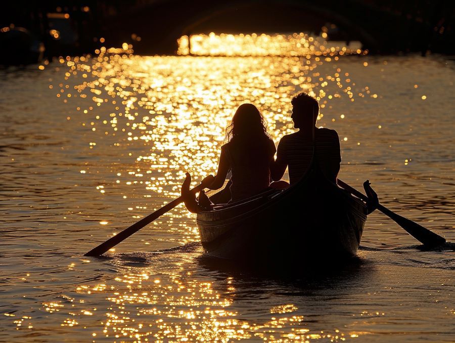 people in boats